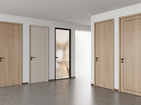 Single door swing door bedroom door bathroom door