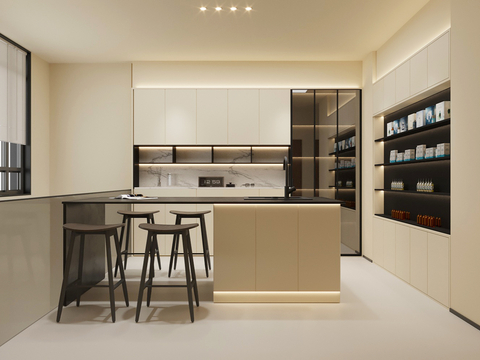 Modern pantry water bar area