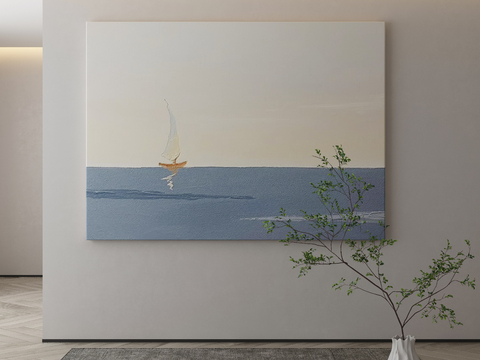 Modern Decorative Painting Seaside Oil Painting