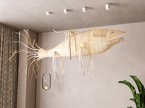 Japanese Fish Chandelier