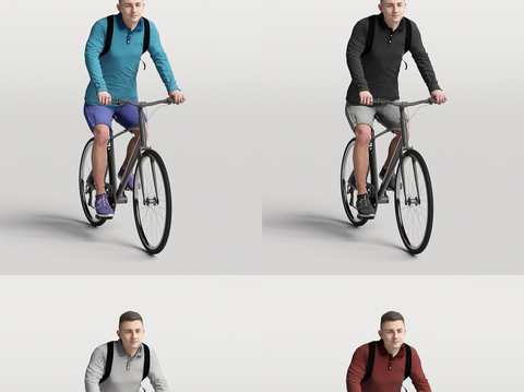 Bicycle Figure Men Sports Men