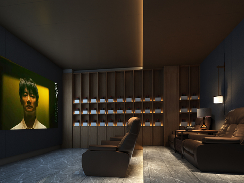 modern video room audio-visual room home theater