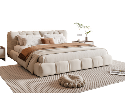 Cream Style double bed