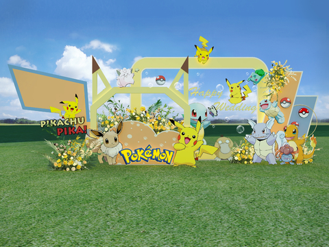 Pikachu Series Theme Wedding Lawn Beauty Chen