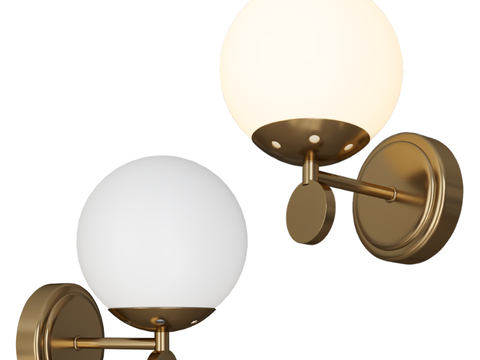 European style wall lamp spherical wall lamp