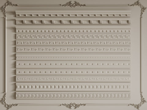 French Line Gypsum Top Line Ceiling Corner Gypsum Line