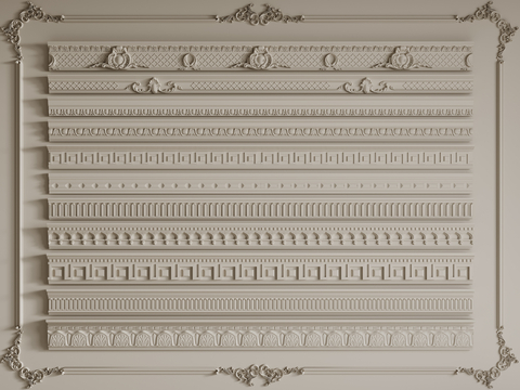 French Line Gypsum Top Line Ceiling Corner Gypsum Line