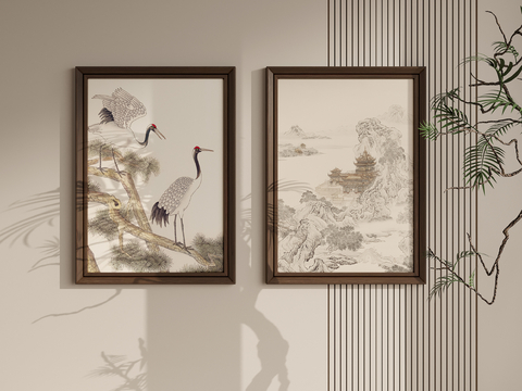 New Chinese Decorative Painting Architectural Painting Hanging Painting