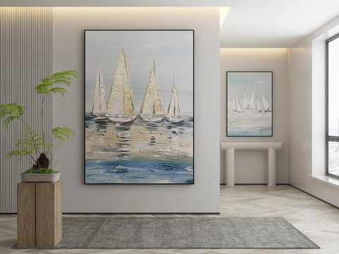 Decorative Painting Texture Painting Sailing Painting