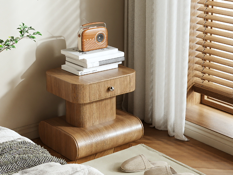 Log Style bedside table