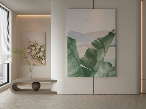 Modern Decorative Painting Plant Hanging Painting