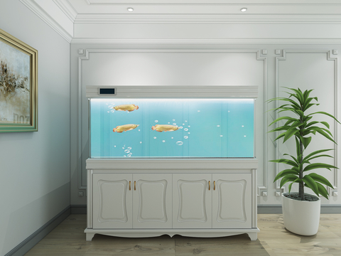 European classical fish tank aquarium