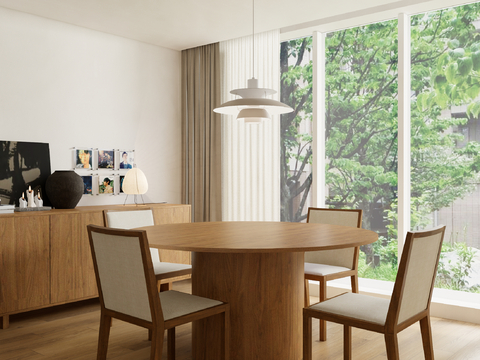 Modern Dining Table and Chair Round Dining Table