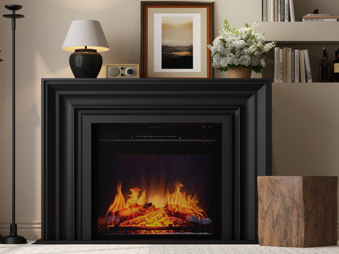 French Fireplace Flame Stove