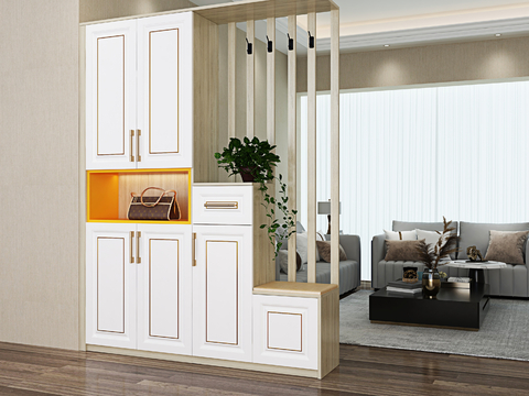 Affordable Luxury Style Entrance Cabinet Partition Cabinet