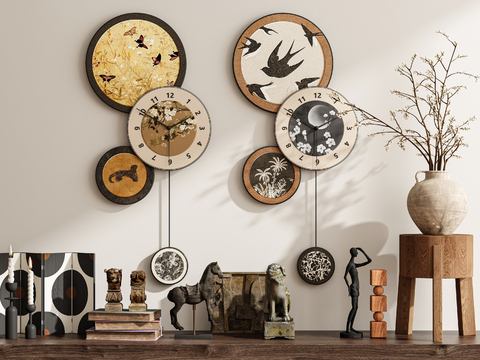 Mid-century Style clock clock wall clock