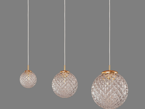 Modern glass ball chandelier