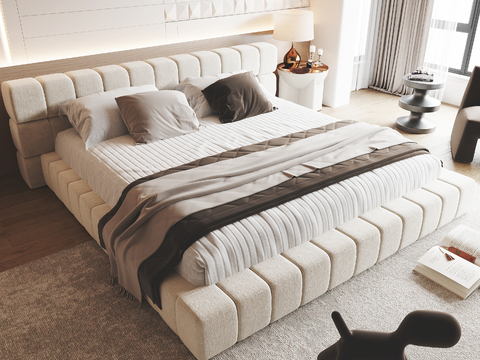 Cream Style double bed