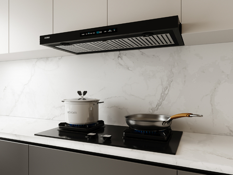 Range hood stove