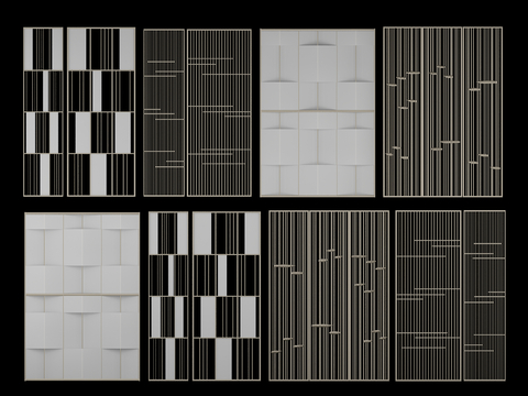 Modern hollow partition