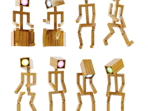 Creative humanoid floor lamp