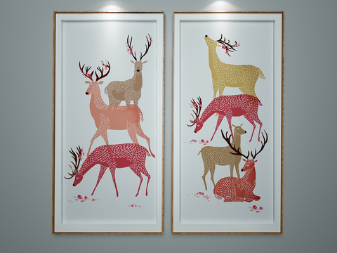 Modern cartoon decorative painting