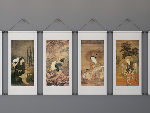 New Chinese-style decorative painting figure painting scroll painting