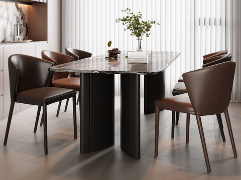 Italian Dining Table and Chair