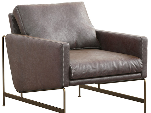 single sofa leather sofa