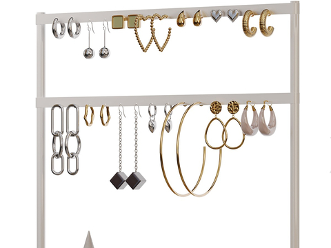 Earring rack bracket jewelry rack