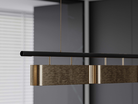 Modern long chandelier