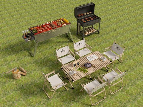 Outdoor Table and Chair Camping Table and Chair Barbecue