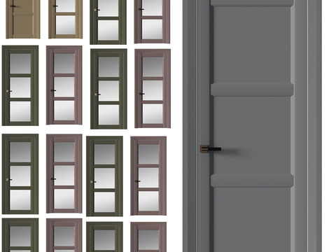 Modern Simple Door Single Door Glass Door