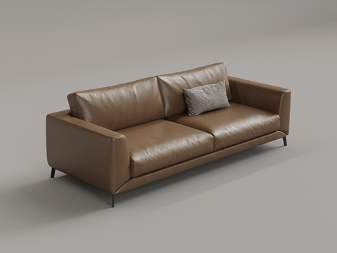 Modern Leather Sofa Double Sofa