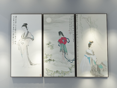 New Chinese Decorative Painting Figure Painting Hanging Painting