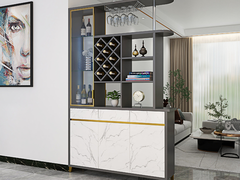 Modern Entrance Cabinet Partition Cabinet