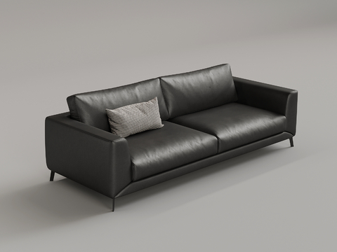 Modern Leather Sofa Double Sofa