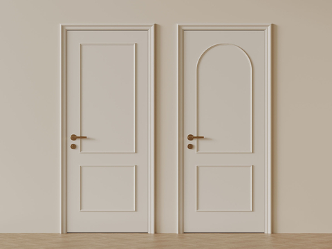 Cream Style door flat door single door