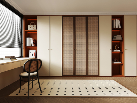 Mid-century Style cloakroom