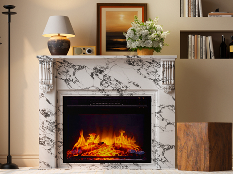 French Fireplace Flame Stove