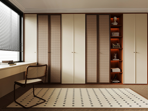 Mid-century Style cloakroom