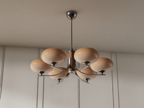 Neoclassical chandelier multi-head chandelier