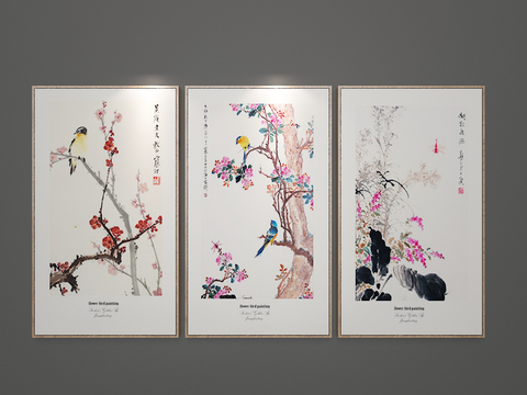 New Chinese Decorative Painting Flower and Bird Painting