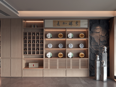 New Chinese Tea Cabinet Display Cabinet