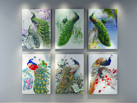 New Chinese Peacock Painting Art Painting Decorative Painting