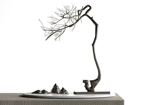 New Chinese-style Ornaments Iron Bonsai