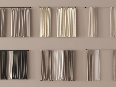 modern curtain gauze curtain cloth curtain solid color curtain