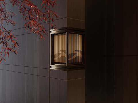 New Chinese-style embedded wall lamp corner wall lamp