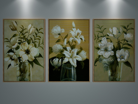 Modern Simple Painting Flowers Oil Painting Decorative Hanging Painting