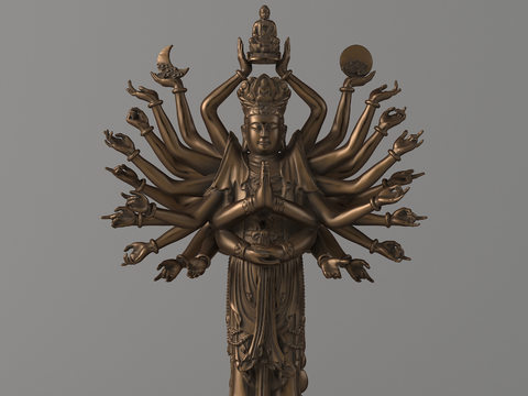 Thousand Hands Guanyin Sculpture Bodhisattva Sculpture